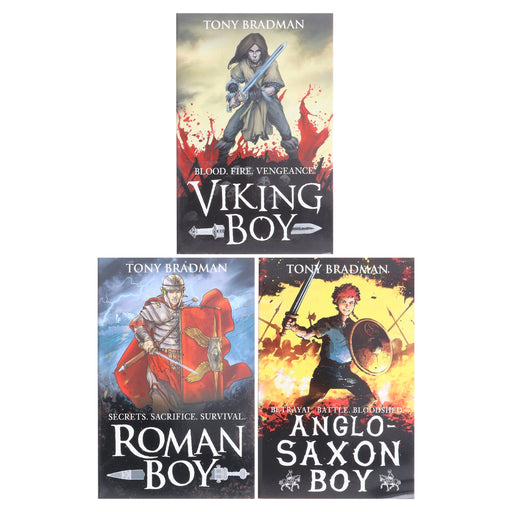 Viking Boy Series by Tony Bradman Illustrated 3 Books Collection Set - Ages 9-12 - Paperback 9-14 Walker Books