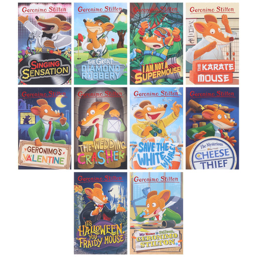 Geronimo Stilton The 10 Book Collection (Series 5) Box Set - Ages 5-7 - Paperback B2D DEALS Sweet Cherry Publishing