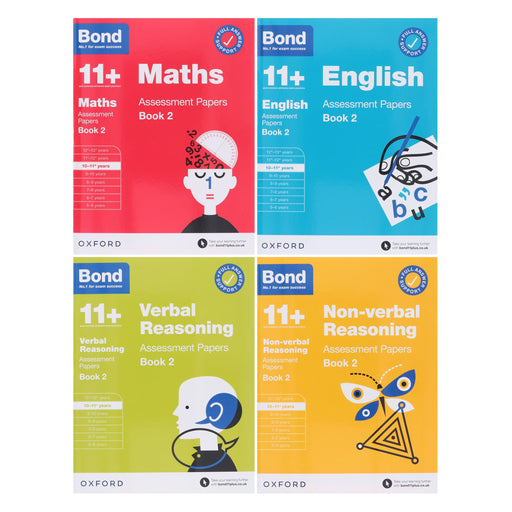 Bond 11+ Assessment Papers Book 2 (10-11 Years) 4 Books Collection by Oxford - Paperback 9-14 Oxford University Press