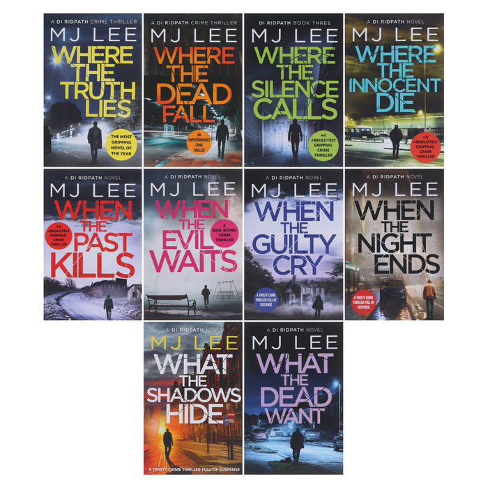 DI Ridpath Crime Thriller Series Collection By M J Lee 10 Books Set - Fiction - Paperback Fiction Canelo