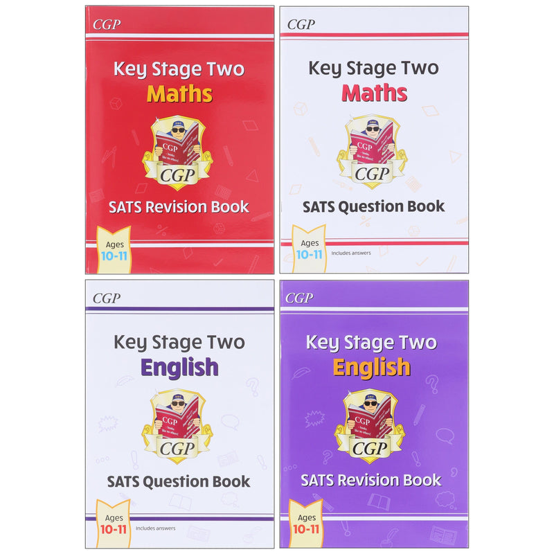 CGP KS2 (Year 6) SATS Revision and Question Books (for the 2027 tests) 4 Books Collection Set - Ages 10-11 - Paperback 9-14 Coordination Group Publications Ltd (CGP)