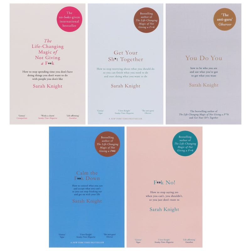 A No F*cks Given Guide 5 Books Collection Box Set By Sarah Knight - Fiction - Paperback Fiction Quercus Publishing