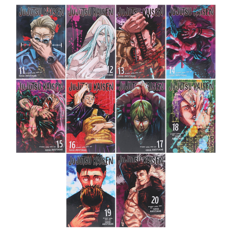 Jujutsu Kaisen Series (Book 11-20) By Gege Akutami 10 Books Collection Manga Set - Ages 16+ - Paperback Graphic Novels Viz Media, Subs. of Shogakukan Inc