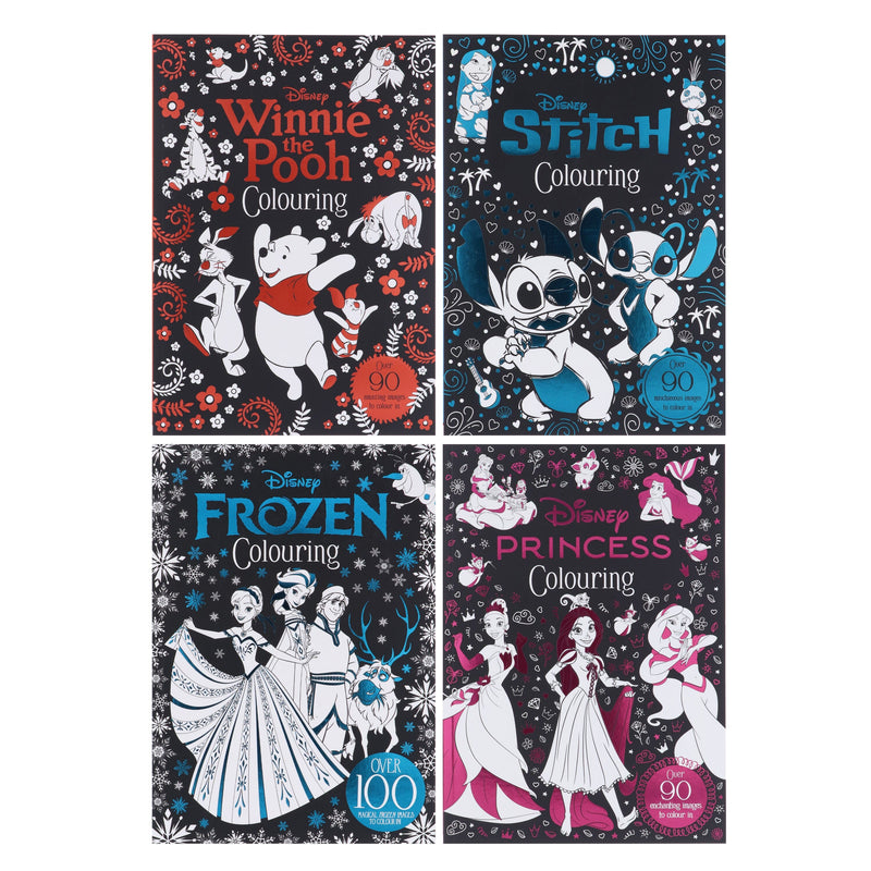 Disney Colouring Collection by Walt Disney 4 Books Set - Ages 5+ - Paperback 5-7 Autumn Publishing