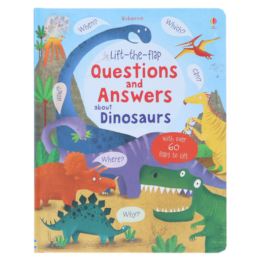 Usborne: Lift-the-flap Questions and Answers about Dinosaurs by Katie Daynes - Ages 5+ - Board Book 5-7 Usborne Publishing Ltd