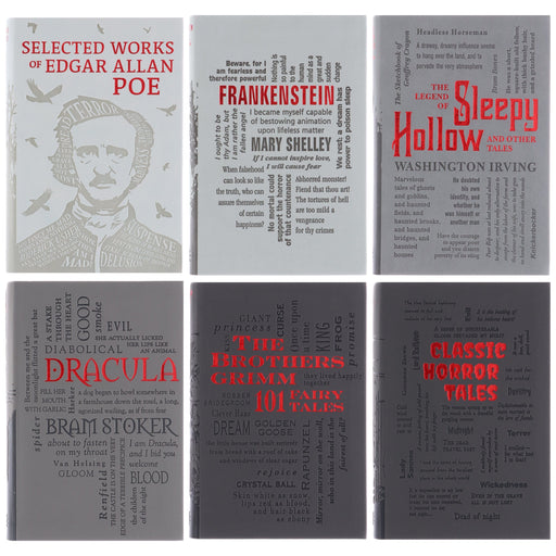 Word Cloud Classics: Horror Collection by Various 6 Books Collection Box Set - Fiction - Paperback/Flexibound Fiction Canterbury Classics