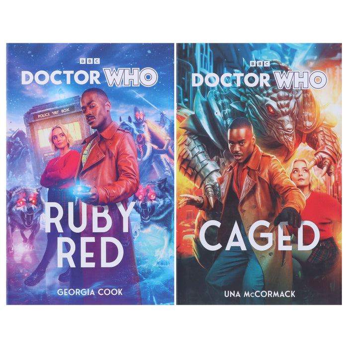Doctor Who: Ruby Red & Caged By Georgia Cook & Una McCormack 2 Books Collection Set - Ages 16+ - Hardback Fiction Penguin