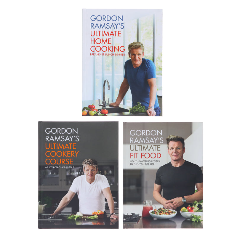 Gordon Ramsay's Ultimate Home Cooking, Cookery Course & Fit Food 3 Books Collection Set - Non Fiction - Hardback