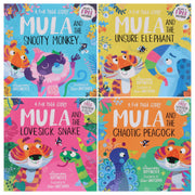 Mula and Friends Animal Fun Yoga Stories Illustrated 4 Picture Books Collection Set - Ages 3-6 - Paperback 3-5 Sweet Cherry Publishing