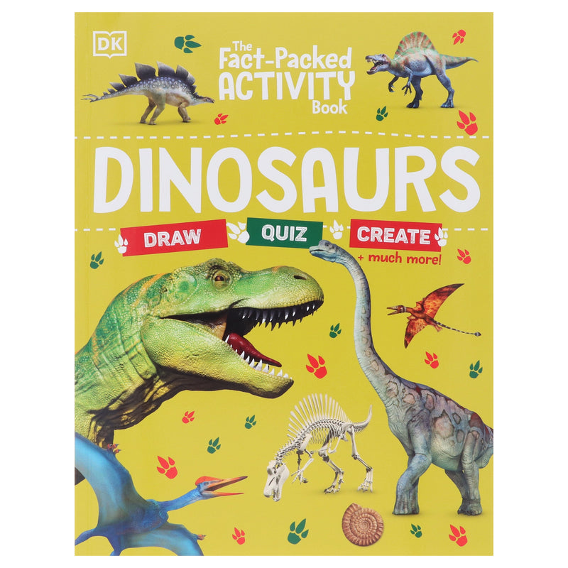 The Fact-Packed Activity Book: Dinosaurs by DK - Ages 5+ - Paperback 5-7 DK