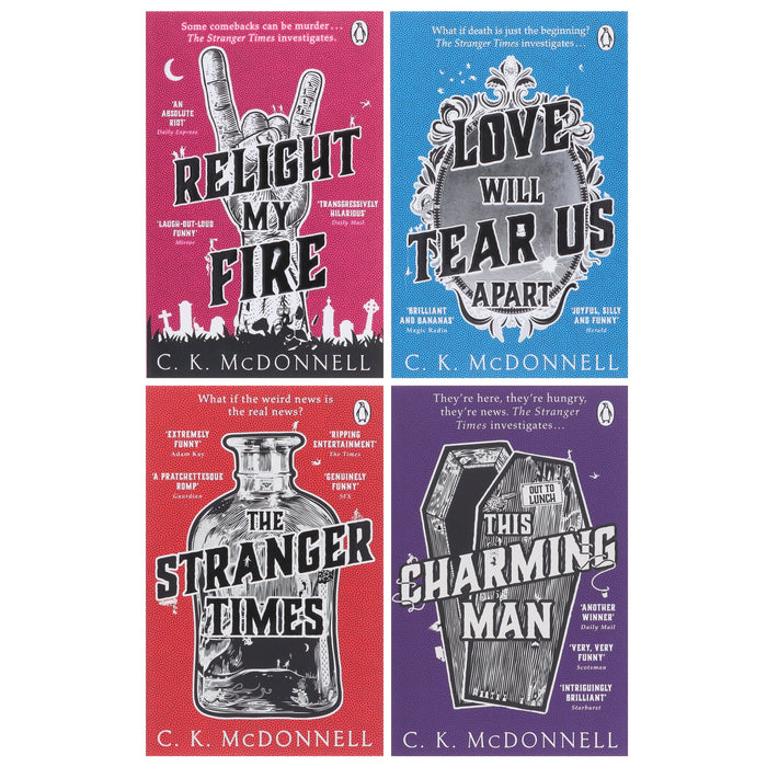 The Stranger Times Series by C. K. McDonnell 4 Books Collection Set - Fiction - Paperback Fiction Penguin Random House