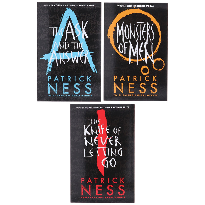 Chaos Walking Series By Patrick Ness 3 Books Box Set - Ages 14+ - Paperback Young Adult Walker Books Ltd