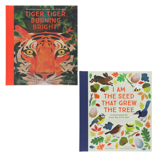 Fiona Waters Poetry Collections 2 Books Set (I Am the Seed That Grew the Tree & Tiger, Tiger, Burning Bright!) - Ages 4-11 - Hardback 5-7 Nosy Crow Ltd