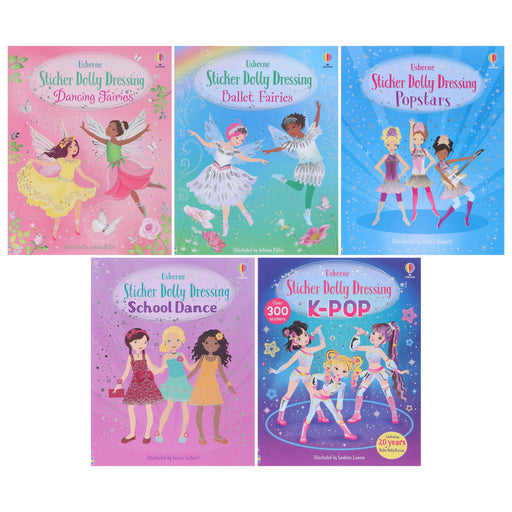 Usborne Sticker Dolly Dressing Collection Illustrated 5 Books Set - Ages 5+ - Paperback 5-7 Usborne Publishing Ltd