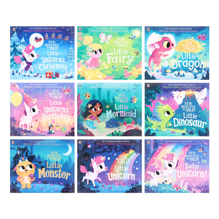 Ten Minutes to Bed Series By Rhiannon Fielding 9 Books Collection Set - Ages 2-6 - Paperback 0-5 Ladybird
