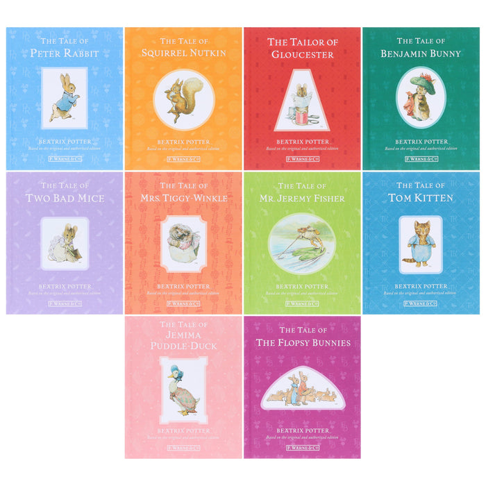 Peter Rabbit Library Coloured Jackets 10 Books Box Set Collection by Beatrix Potter - Ages 5-7 - Hardback 5-7 Penguin Random House