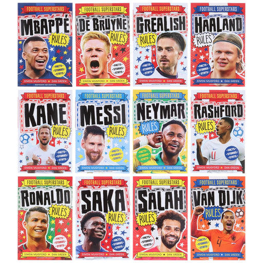 Football Superstars 12 Books Collection Set By Simon Mugford & Dan Green - Ages 5+ - Paperback 5-7 Hachette