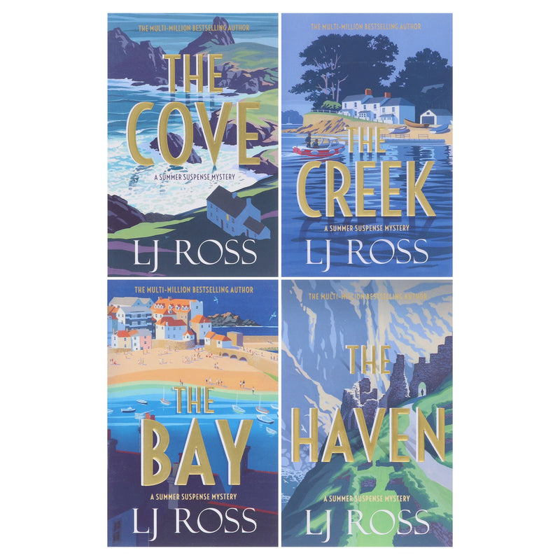 The Summer Suspense Mysteries Series by LJ Ross 4 Books Collection Set - Fiction - Paperback Fiction Dark Skies Publishing