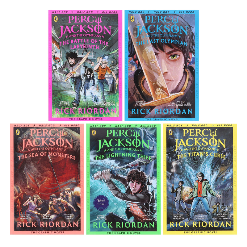 Percy Jackson Graphic Novels By Robert Venditti 1-5 Books Collection Set - Ages 8-15 - Paperback 9-14 Penguin