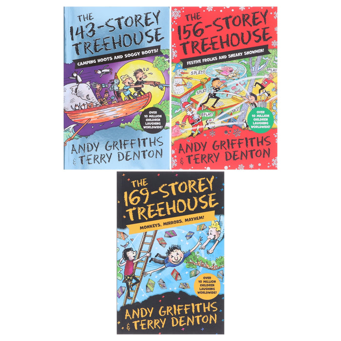 The Treehouse Series (Book 11-13) by Andy Griffiths Illustrated 3 Books Collection Set - Ages 7-12 - Paperback 9-14 Macmillan
