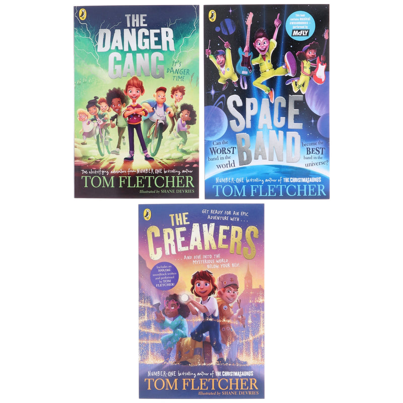 Tom Fletcher Collection (The Creakers, The Danger Gang & Space Band) 3 Books Set - Ages 7-12 - Paperback 7-9 Penguin Random House