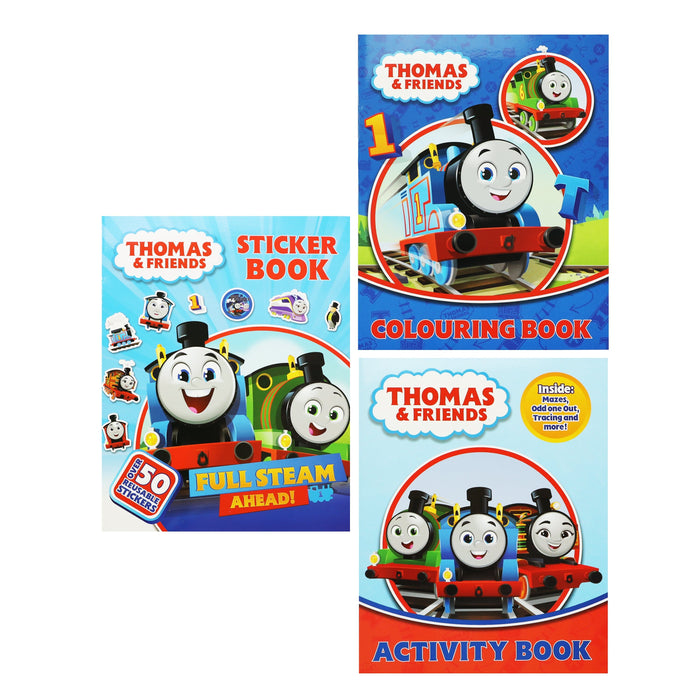 Thomas And Friends Activity Pack Colouring Books & Stickers 3 Books Collection Set - Ages 3+ - Paperback 0-5 Alligator Books