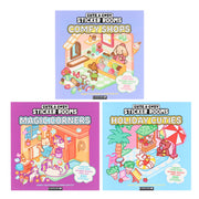 Cute & Cosy Sticker Rooms by Harry Alexander & Anna Guillet 3 Activity Books Set - Ages 6+ - Paperback 7-9 Buster Books