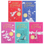 Mary Poppins By P. L. Travers 5 Books Collection Set - Ages 9-14 - Paperback 9-14 HarperCollins Publishers