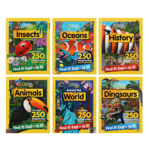 Find it! Explore it! By National Geographic Kids 6 Books Collection Set - Ages 5-7 - Paperback 5-7 HarperCollins Publishers