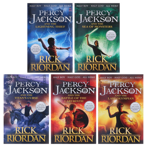 Percy Jackson By Rick Riordan 5 Books Collection - Ages 7+ - Paperback B2D DEALS Penguin
