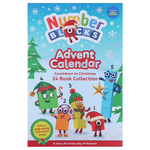 Numberblocks Advent Calendar - Countdown to Christmas 24 Story Books Collection (With sing-along Christmas song!) - Ages 3+ - Hardback 3-5 Sweet Cherry Publishing
