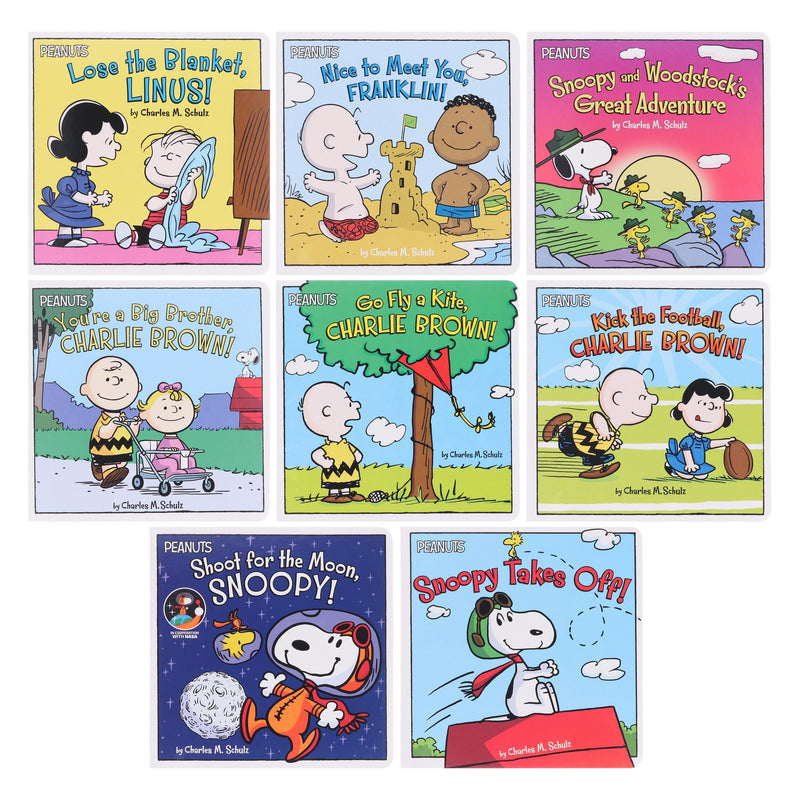 The Peanuts Story Box Set By Charles M Schulz: illustrated 8 Books Collection - Ages 3-8 - Board Book 0-5 Penguin