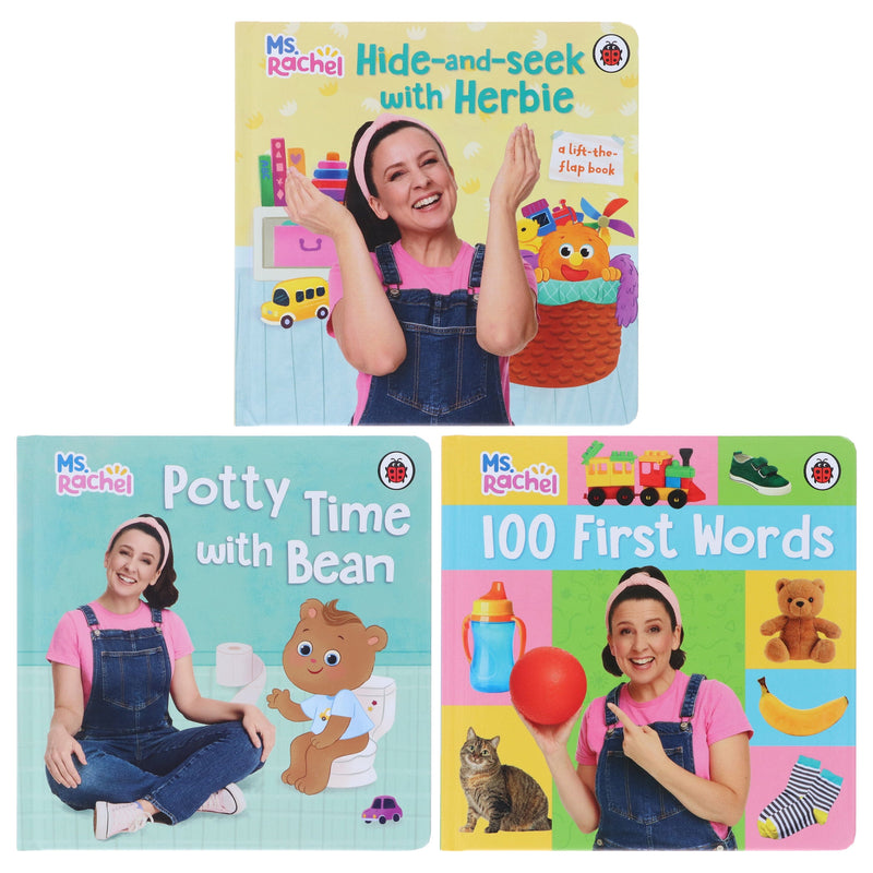 Ms Rachel's Collection Illustrated 3 Books: Early Learning & Speech Development Set - Ages 1-5 - Paperback 0-5 Ladybird