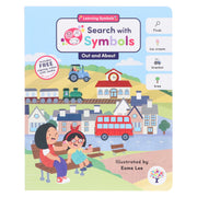 Search with Symbols: Out and About by Every Cherry Publishing (Includes Free Signing Video with Audio)- Ages 3+ - Board Book 3-5 Every Cherry Publishing