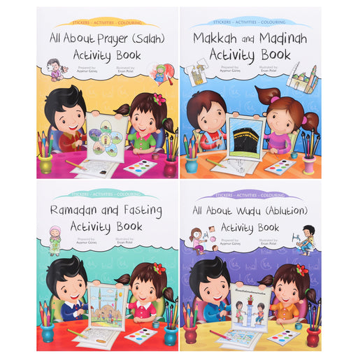 Discover Islam Sticker Activity Children 4 Books Set By Aysenur Gunes - Ages 3-7 - Paperback 0-5 The Islamic Foundation