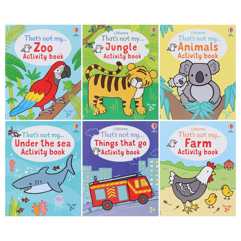 That's Not My Activity Books Collection by Matthew Oldham & Rosie Dickins 6 Books Set - Ages 2+ - Paperback 3-5 Usborne Publishing Ltd