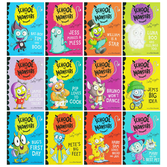 School of Monsters Series by Sally Rippin 12 Books Collection Box Set ...