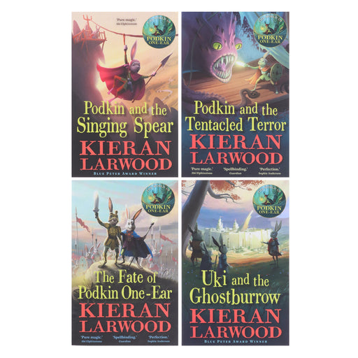 The World of Podkin One-Ear Series (Book 6-9) by Kieran Larwood 4 Books Collection Set - Ages 9+ - Paperback 9-14 Faber & Faber