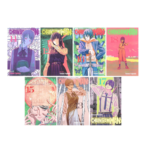 Chainsaw Man Volume 12-18 by Tatsuki Fujimoto: 7 Books Collection Set - Manga - Paperback Graphic Novels Viz Media, Subs. of Shogakukan Inc