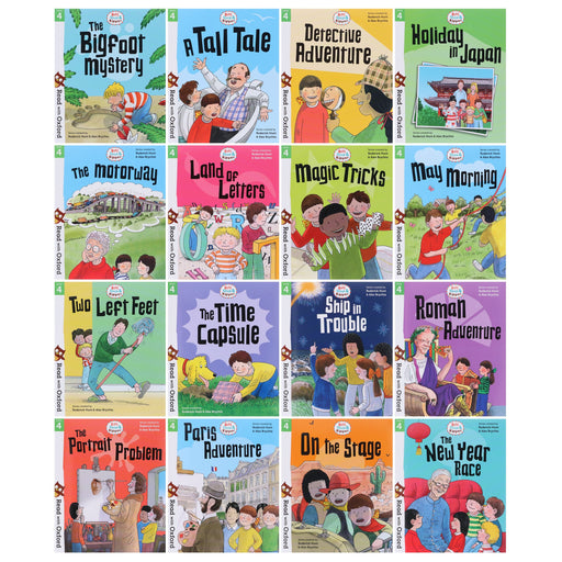 Biff, Chip and Kipper: Read with Oxford Stage 4 16 Books Collection Set by Roderick Hunt - Age 5+ - Paperback B2D DEALS Oxford University Press