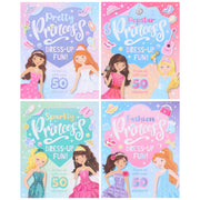 Princess Dress-Up Fun! Collection 4 Sticker Activity Books Set - Ages 4+ - Paperback 5-7 Igloo Books