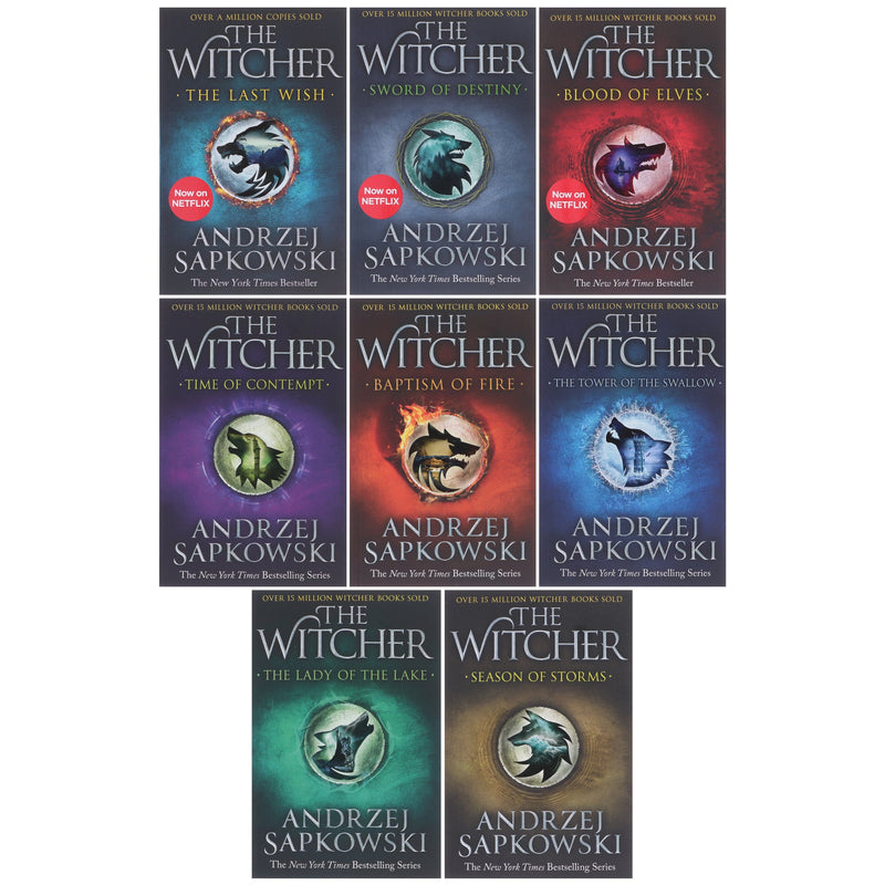 The Witcher Complete Series By Andrzej Sapkowski 8 Books Box Set Collection - Fiction - Paperback B2D DEALS Hachette