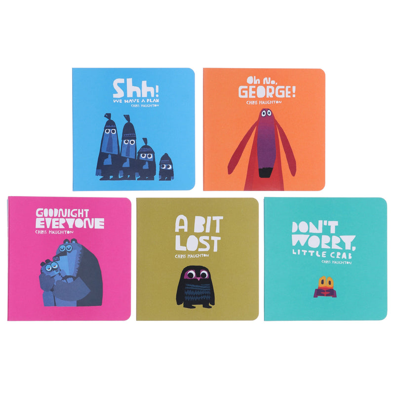 Little Library By Chris Haughton 5 Books Collection Box Set - Ages 2-6 - Board Book 0-5 Walker Books Ltd