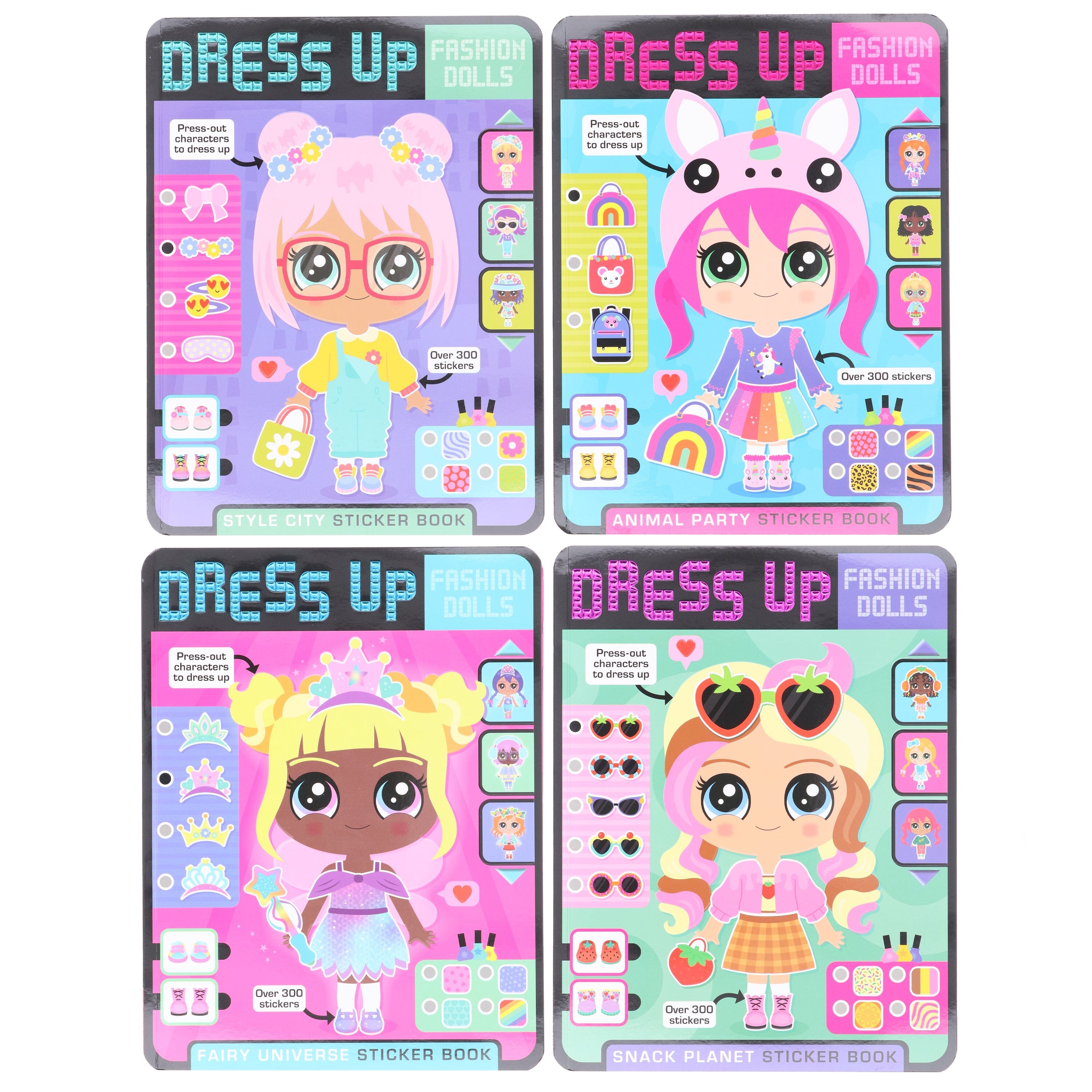1000 sticker dress up fashion designer Fashion Sticker Doll Dress-Up Book – Peter Pauper Press main image 1