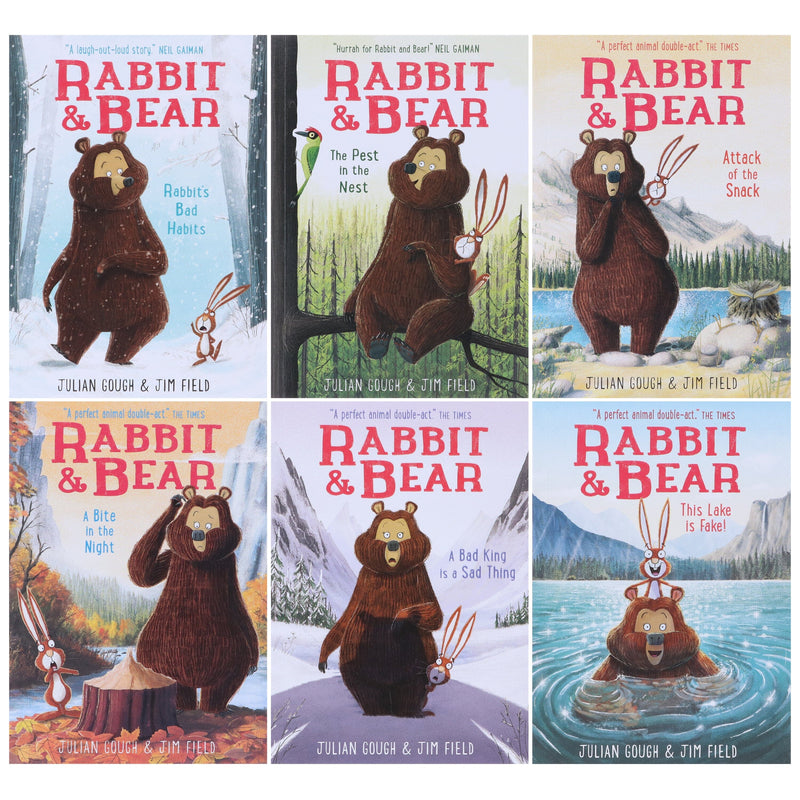 Rabbit and Bear Series By Julian Gough & Jim Field 6 Books Collection Set - Ages 5-8 - Paperback 7-9 Hachette