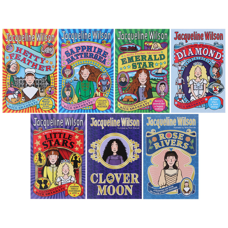 Hetty Feather Series by Jacqueline Wilson Illustrated 7 Books Collection Set - Ages 9-11 - Paperback 9-14 Penguin Random House