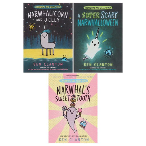 Narwhal and Jelly Series (Book 7-9) By Ben Clanton: Graphic Novels 3 Books Collection Set - Ages 4-7 - Paperback Graphic Novels HarperCollins Publishers