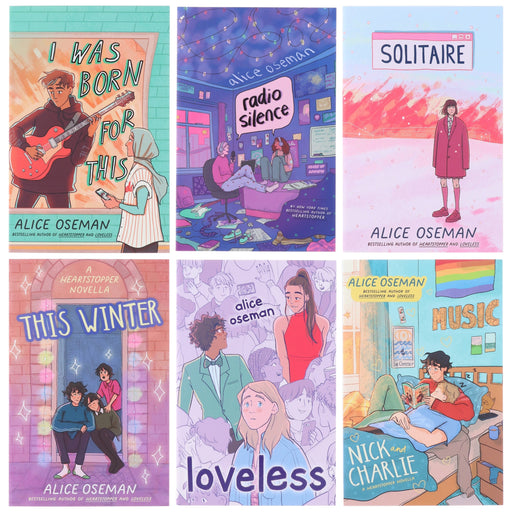 Alice Oseman Collection (Solitaire, Radio Silence, I Was Born For This, Loveless, Nick and Charlie, This Winter) 6 Books Box Set - Ages 13+ - Paperback Fiction HarperCollins Publishers