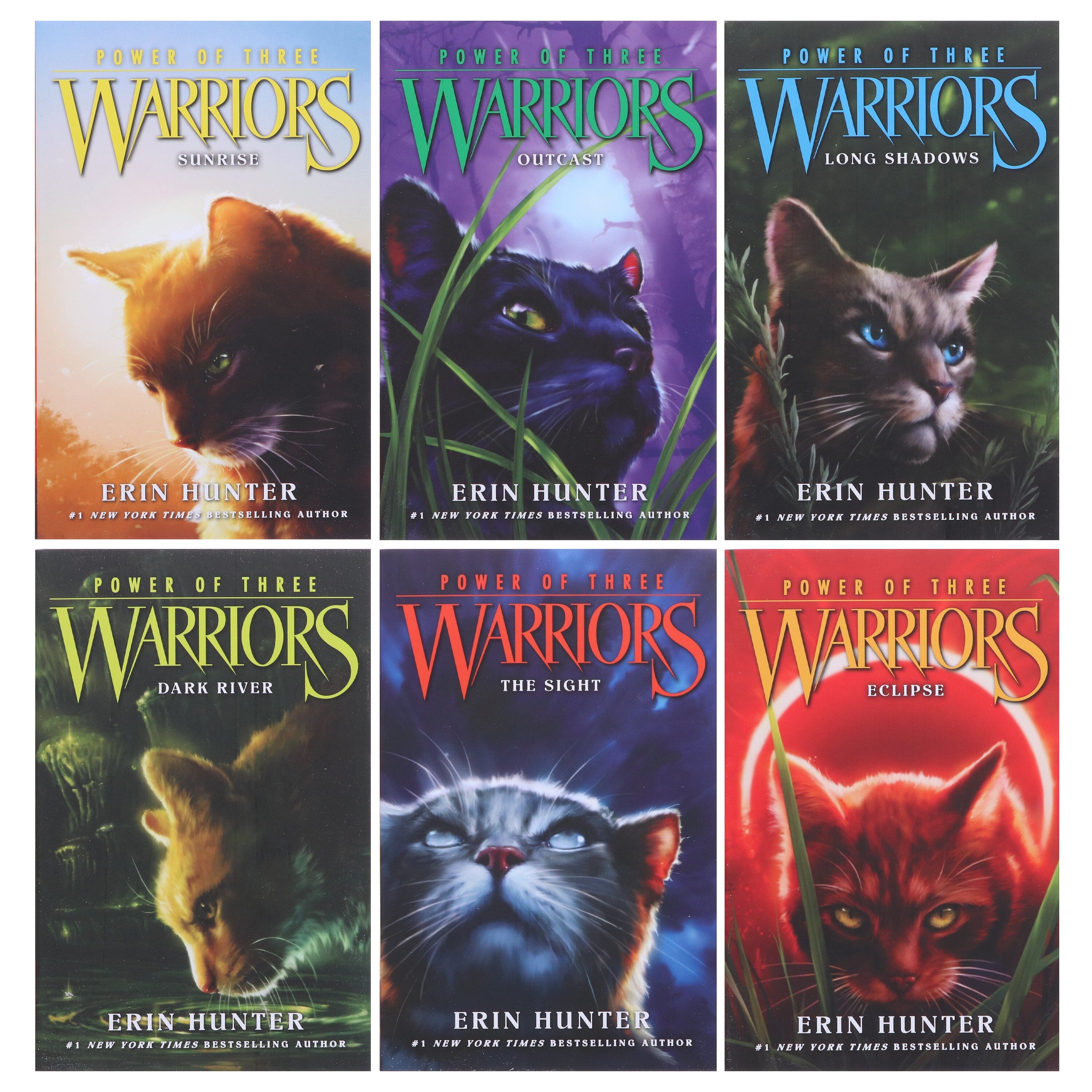 Warriors Series 3 Power of Three - 6 Collection Set By Erin Hunter