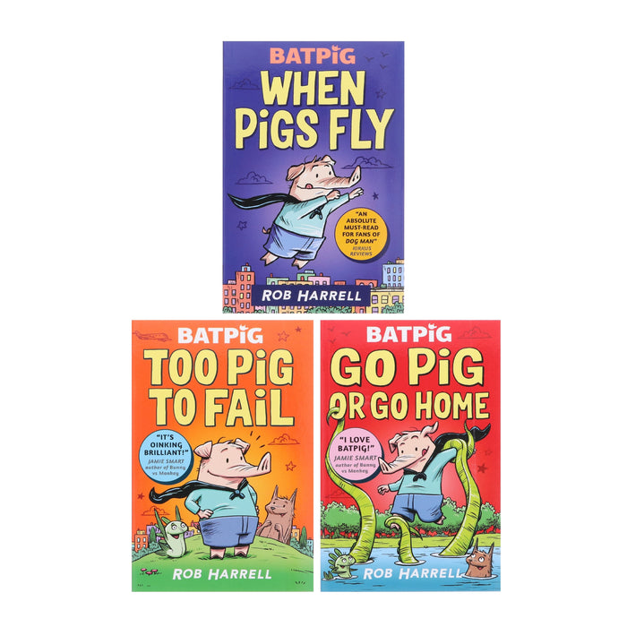 A Batpig Series By Rob Harrell 3 Books Collection Set - Ages 7-9 - Paperback 7-9 Walker Books Ltd